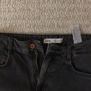 ZARA black mom fit jeans